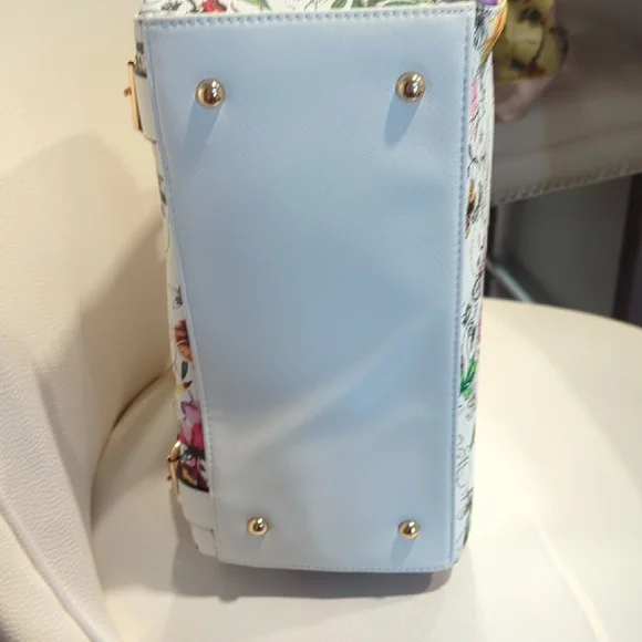 Floral White Satchel Bag - Picture 4 of 9